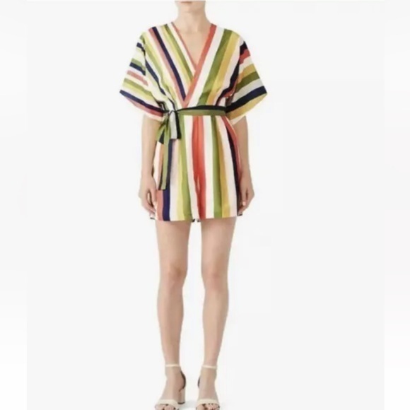 Hutch Anthropologie Stripe Mini Romper medium - Picture 1 of 13